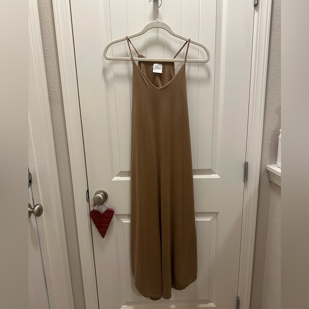 Olivia Rae Tan Sleeveless Dress